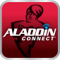 The Aladdin Connect Genie garage door opener logo